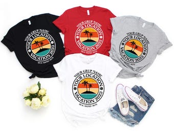 Custom Family Vacation Shirt: Personalized Summer Trip Tee