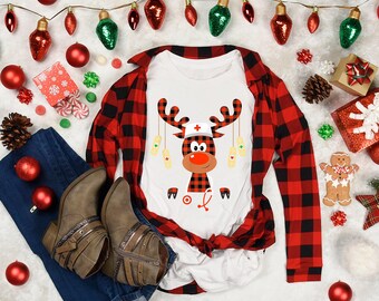Christmas Nurse Shirt, Christmas Nursing School Shirt, Stethoscope Nurse Tee, Nurse Graduation Gift, , RN Nurse Tee, Santa Gift For Nurses