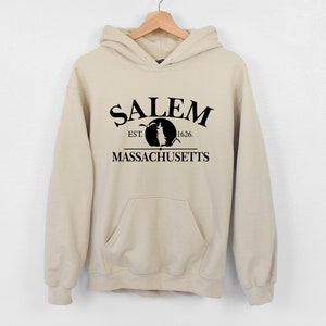 Sudadera con capucha de Halloween de Salem, Massachusetts: Jersey divertido de brujas imagen 5