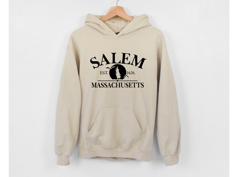 Sudadera con capucha de Halloween de Salem, Massachusetts: Jersey divertido de brujas imagen 5