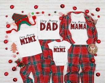 Personalized Christmas Family Shirt: Very Merry Matching Outfits
