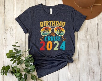 Colorful Birthday Cruise Shirt: Girls Trip Party Tee