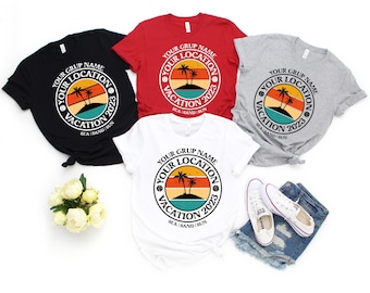 Custom Family Vacation Shirt: Personalized Summer Trip Tee