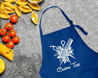 Custom Hair Stylist Apron, Customized Apron, Hair stylist Apron, Hair stylist gift, Cute Apron for Women, Personalized Apron, Custom Apron