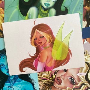 Winx Art Print ⋆ Poster - Flora Inspired Illustration - A4/A5 Wall Decor & Gift