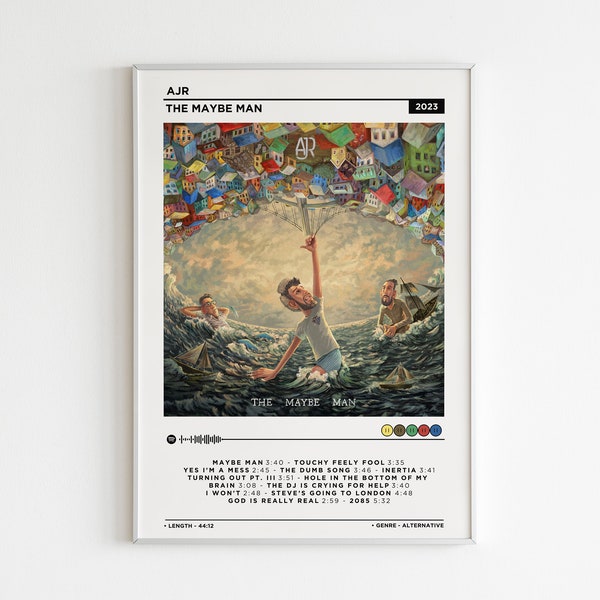 Ajr - The Maybe Man Album Poster / Poster di copertina dell'album / Regalo musicale / Decorazione da parete musicale / Copertine dell'album