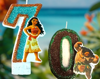 Moana/Maui Single Birthday Candle
