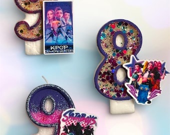 Vela de cumpleaños de Demon Hunters