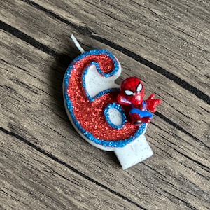 Vela de cumpleaños de Spiderman