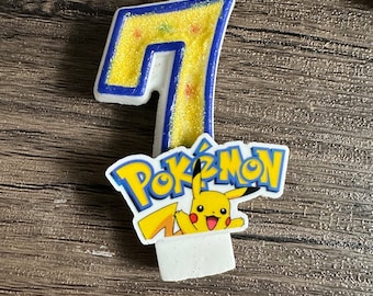 Pokemon Birthday Candle