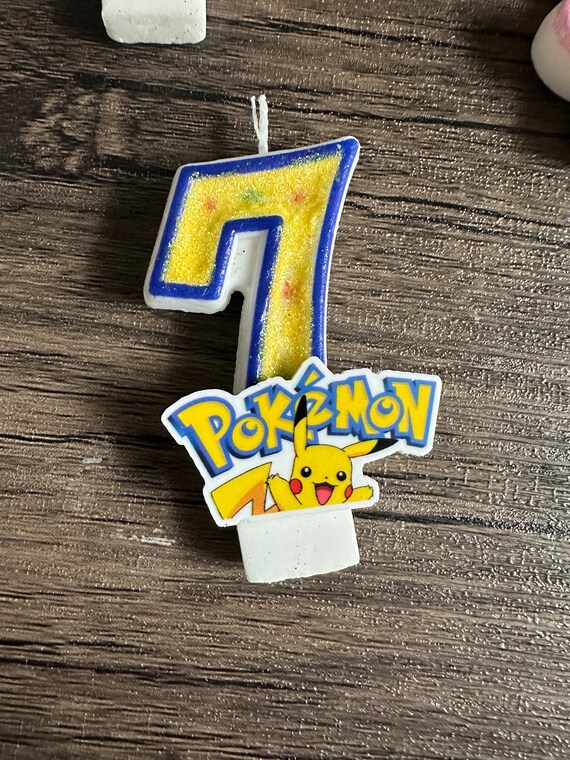 Pokémon Pikachu Birthday Cake Candles – 4pc Set With Charmander, Bulbasaur, Squirtle