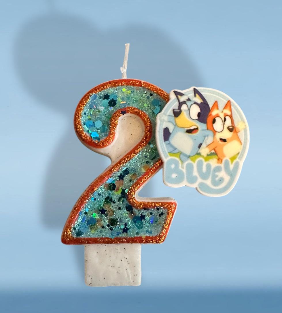 Bluey Charm Candle