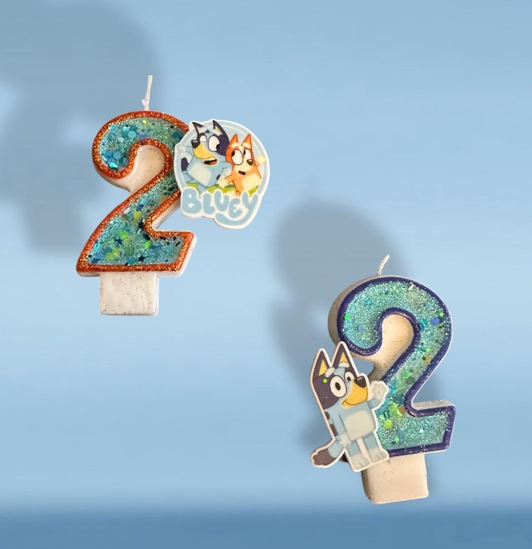 Bluey Charm Candle