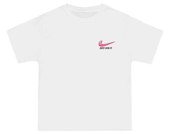 Pink Swoosh Logo T-Shirt | Chest Graphic Tee