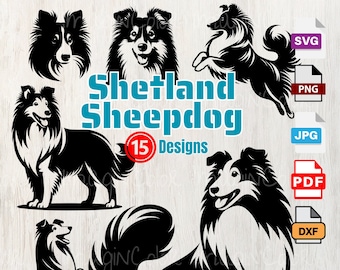 Shetland Sheepdog Dog Silhouettes svg png,Peeking Dog PNG,Smile,Dog SVG PNG Dxf,Puppy,Cutting Laser Engraving,dog clipart,tShirt,Wall Art