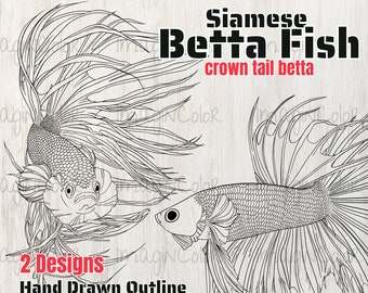 Fish SVG, Betta fish svg, Siamese fighting fis,Aquarium,Laser Engraver,Cricut svg,Silhouette,Betta SVG PNG Dxf,Wall Art,Print on Demand Set4