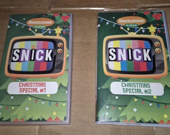 Nickelodeon SNICK Navidad 1993 Vol. 1 y 2 cinta VHS Clarissa Ren y Stimpy AYAOTD 90's con comerciales