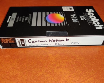 Vhs Tape Cartoon Network 2004 with Commercials Cartoons Totally Spies Fosters Home For Imaginary Friends Powerpuff Girls
