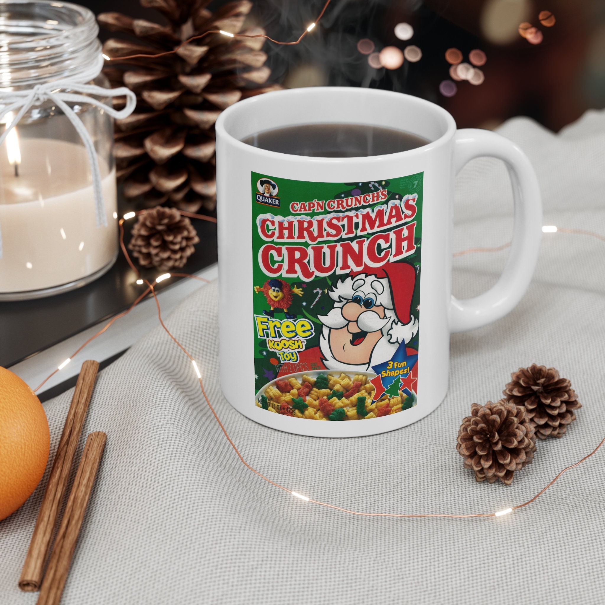Cap'n Crunch's Christmas Crunch Koosh Vintage Cereal Box Coffee