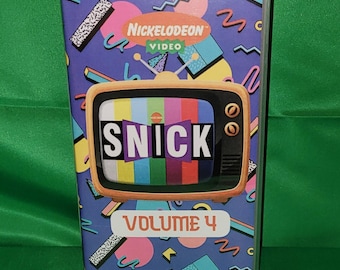 Nickelodeon SNICK 1993 VHS Orange tape Clarissa Ren & Stimpy AYAOTD 90's with commercials Volume #4