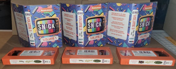 Nickelodeon SNICK 1993 VHS Orange Tape Clarissa Ren & Stimpy