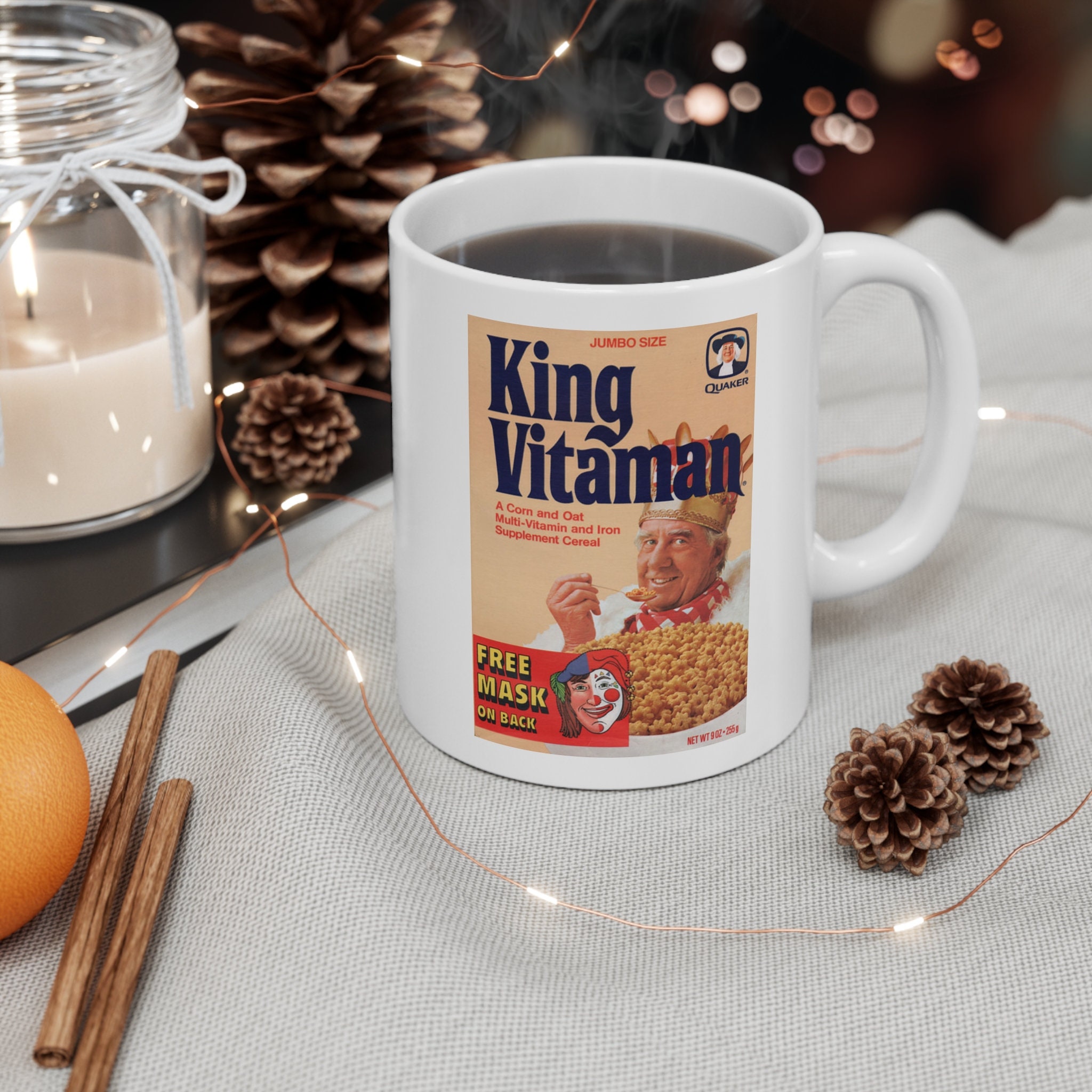 King Vitaman Vintage Cereal Box Coffee Mug - Etsy