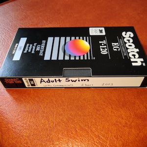 Cassetta VHS Adult Swim 2003 Spot pubblicitari Kickaider Trigun Home Film Big-O Cartoni animati Cartoon Network