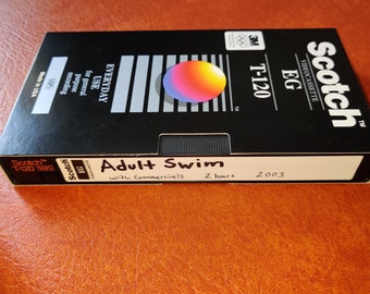 Vhs Tape Adult Swim 2003 Commercials Kickaider Trigun Home Movies Big-O Cartoons Cartoon Network
