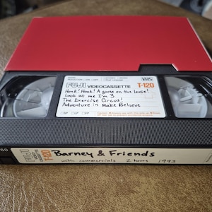 VHS Tape Barney and Friends with Commercials 1993 PBS Barney the Dinosaur