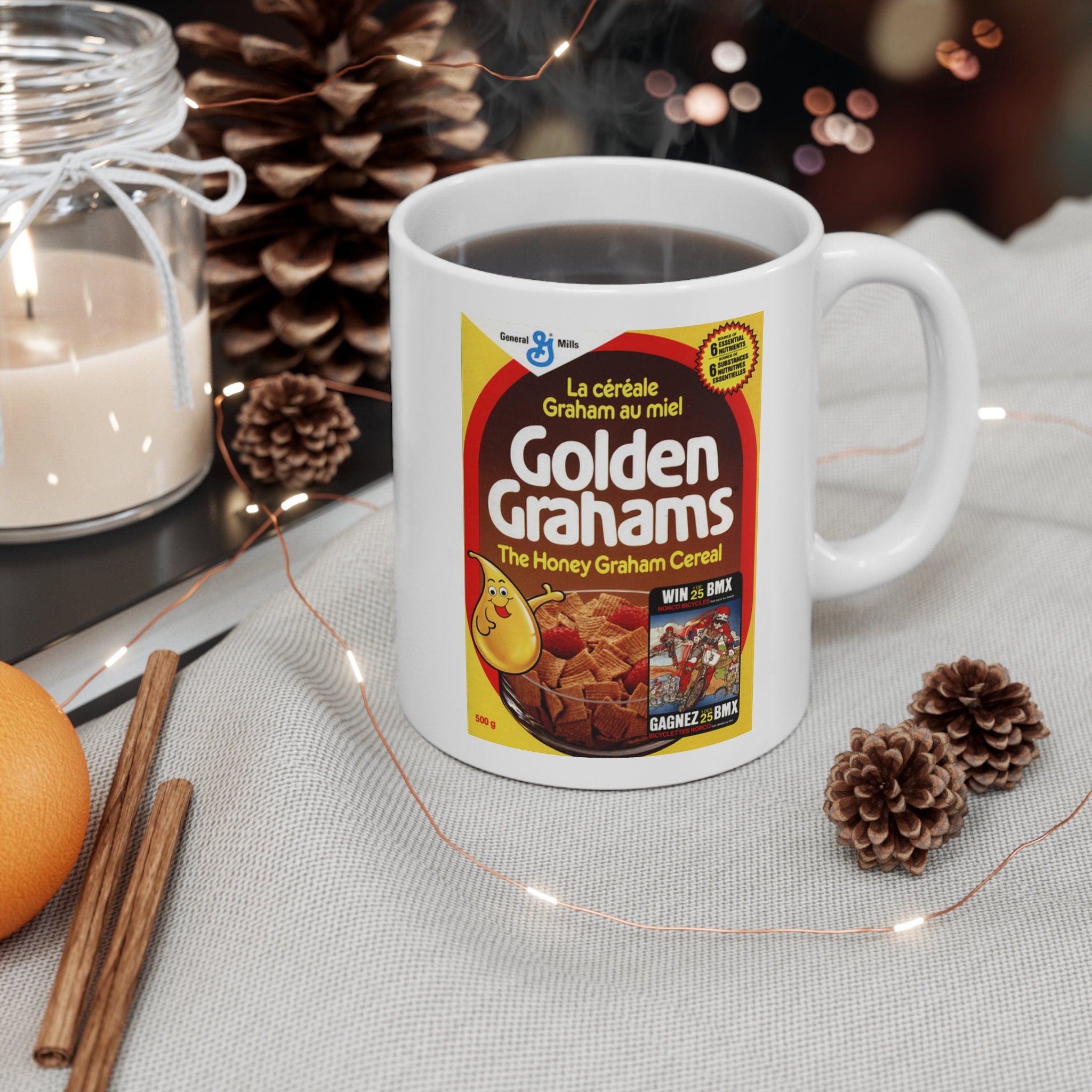 Golden Grahams BMX Vintage Cereal Box Coffee Mug - Etsy