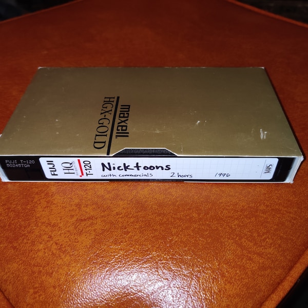 Vhs Tape Cartoons Nicktoons 1996 with Commercials Doug Rugrats Hey Arnold
