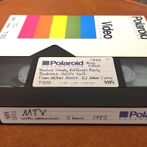 Vhs Tape MTV music videos 1993 with Commercials