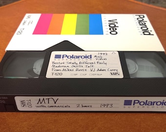 Cinta Vhs MTV videos musicales 1993 con Comerciales