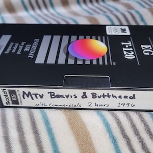 Vhs Tape MTV 1996 with Commercials Beavis & Butthead