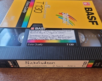 VHS Tape Nickelodeon Nick mit Werbung 2002 SpongeBob Schwammkopf