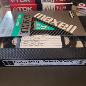 Vhs Tape Cowboy Bebop Cartoon Network 2001 with Commercials Adult Swim