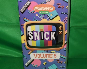 Nickelodeon SNICK 1993 VHS Orange tape Clarissa Ren & Stimpy AYAOTD 90's with commercials Volume #5