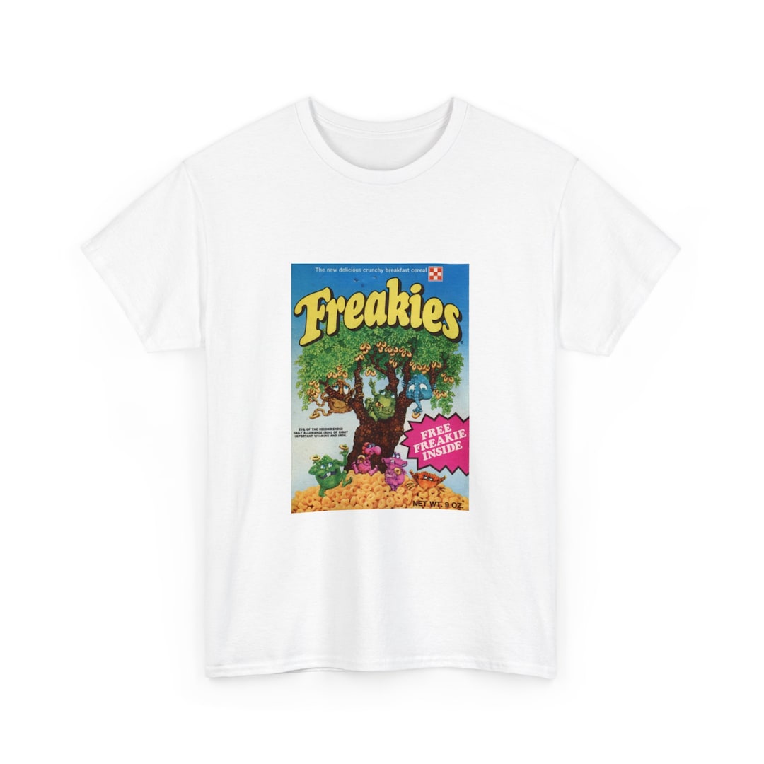 Freakies Cereal Box Tee Shirt 80's Retro T-shirt V1 Free Shipping - Etsy