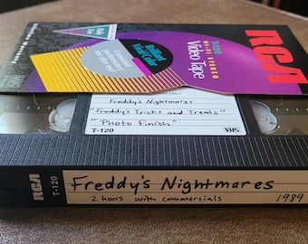 VHS Tape Freddy's Nightmares Halloween With Commercials 1989