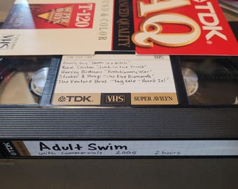 Cinta Vhs Adult Swim Cartoon Network 2005 con Comerciales Venture Bros.