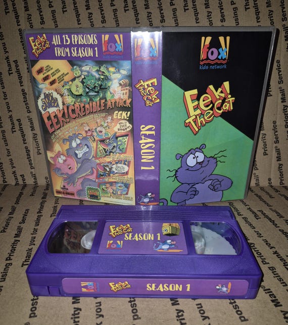 Eek! the Cat VHS Tape Full First Season Fox Kids Tv Show Cartoon