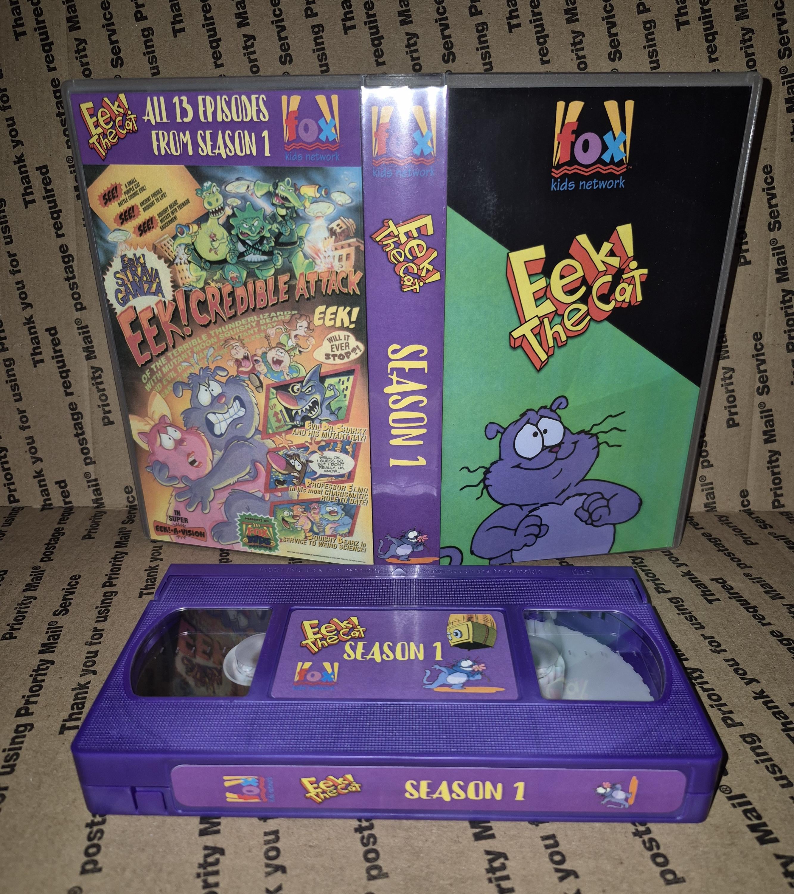 Eek! the Cat VHS Tape Full First Season Fox Kids Tv Show Cartoon