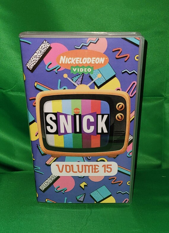 Nickelodeon SNICK 1993 VHS Orange Tape Clarissa Ren & Stimpy