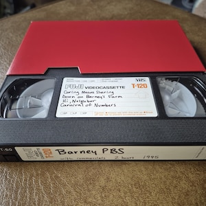 VHS Tape Barney and Friends with Commercials 1995 PBS Barney the Dinosaur