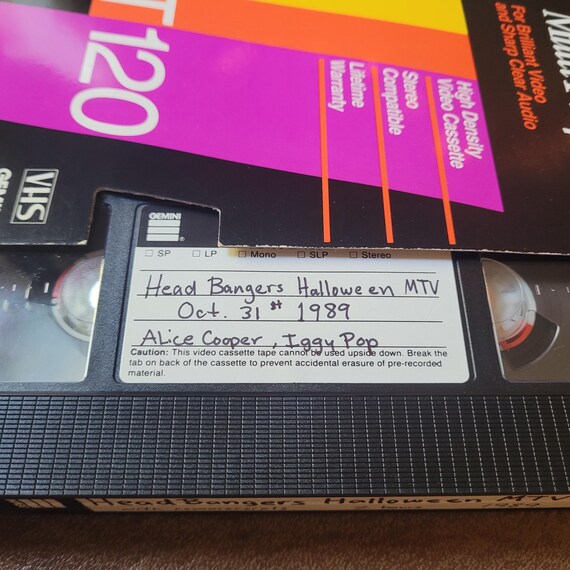 VHS Tape MTV Headbangers Ball Halloween With Commercials