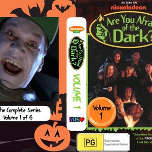 闇が怖い 全シリーズ 6 VHS テープ、全 91 話 AYAOTD? 90 年代のハロウィーン ニコロデオン。