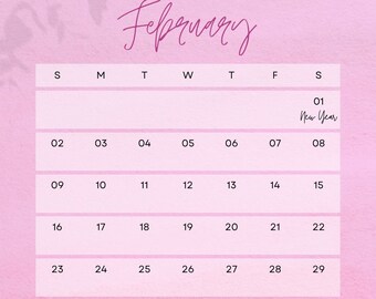 Februar Kalender