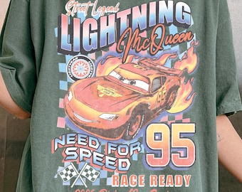 Camiseta Street Legend Lightning McQueen, Need For Speed, Camiseta familiar de Radiator Springs, Rusteze Cars, Vacaciones familiares en Disney