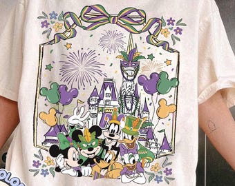 Mickey and Friends Mardi Gras Shirt, Disney Mardi Gras Shirt, New Orleans Fat Tuesday Mardi Gras Party, WDW Happy Mardi Gras Carnival 2026