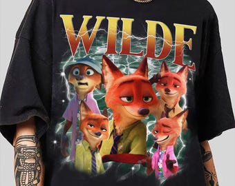 Nick Wilde Bootleg Tee, Coquette Bow Disney Zootopia 2 Characters Shirt, Judy Hopps and Nick Wilde Tee, Zootropolis, Disneyland Family Trip